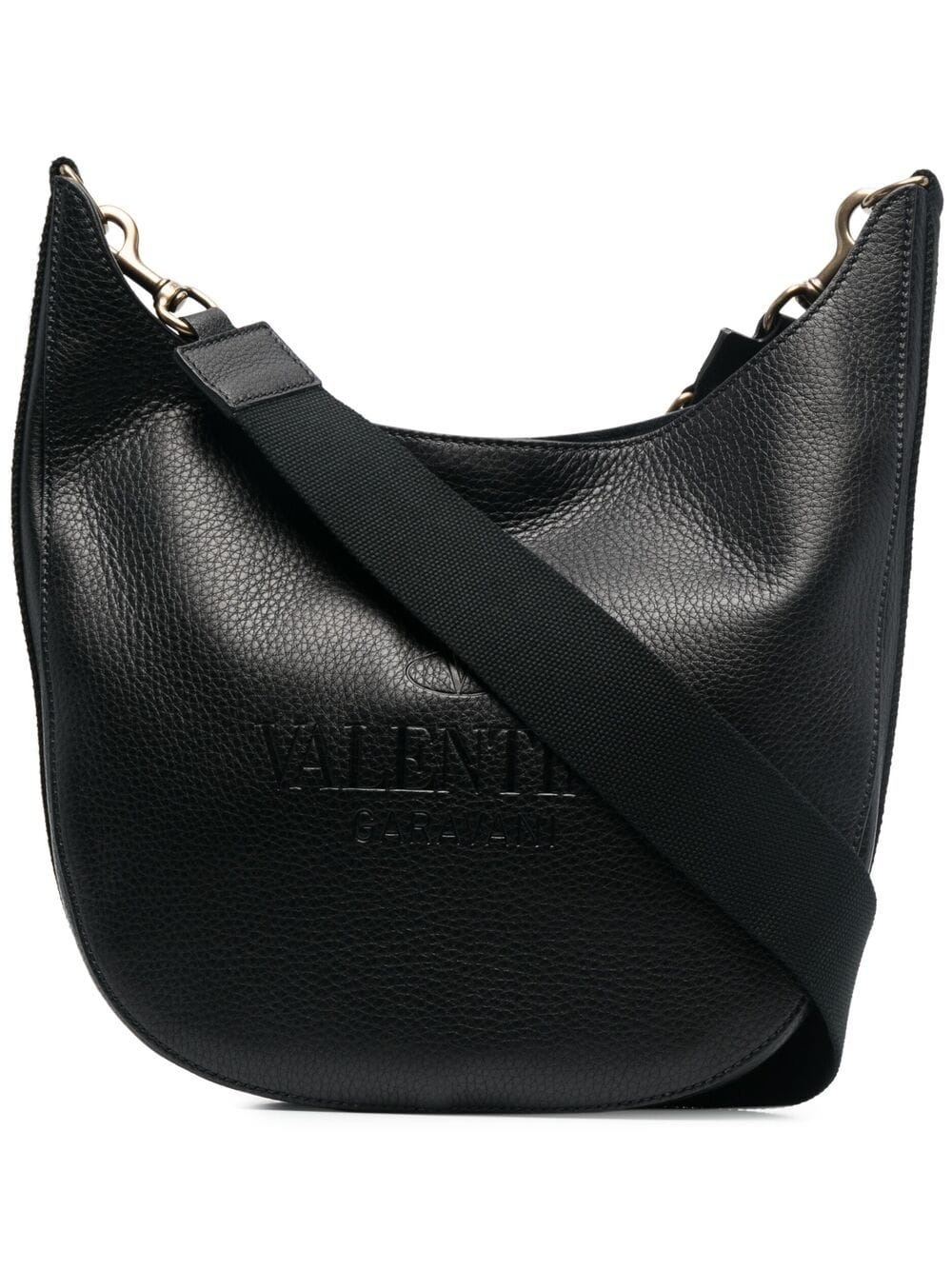 logo-embossed shoulder bag - 1