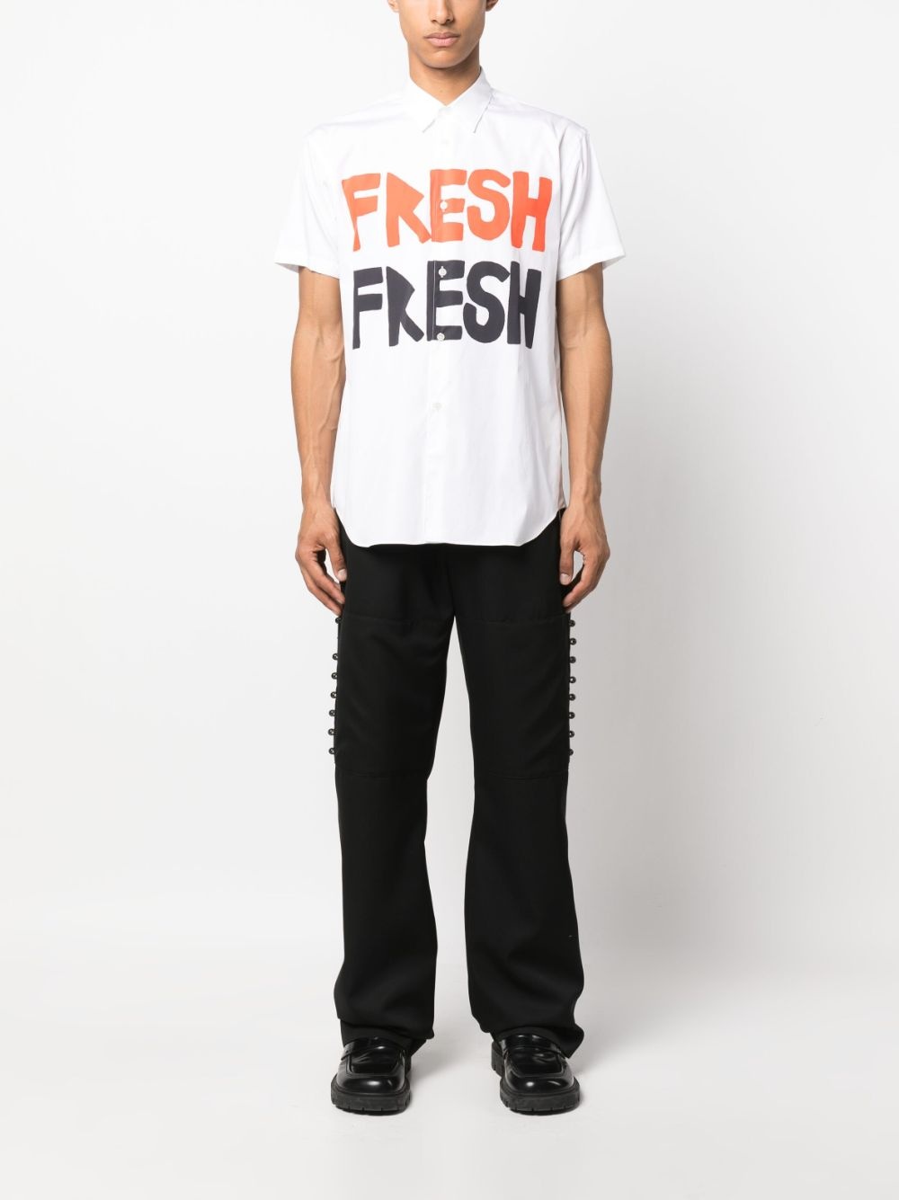 graphic-print cotton shirt - 2