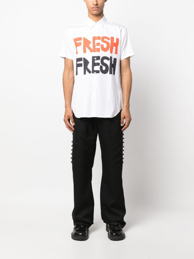 Comme des Garçons SHIRT graphic-print cotton shirt outlook