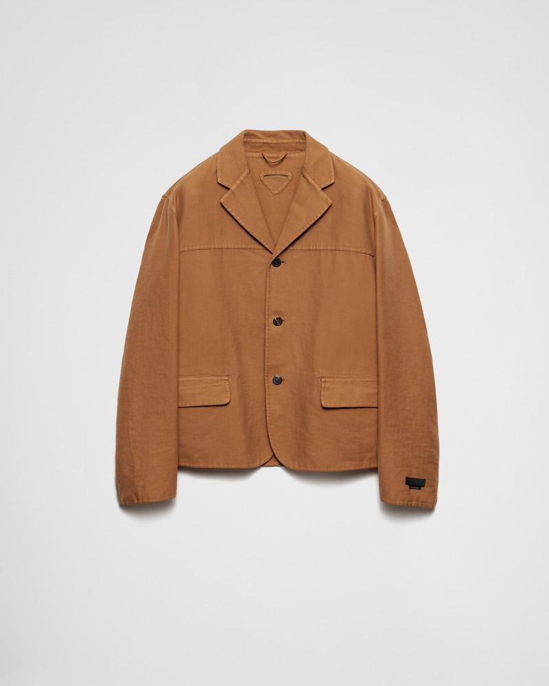 Single-breasted cotton jacket - 1