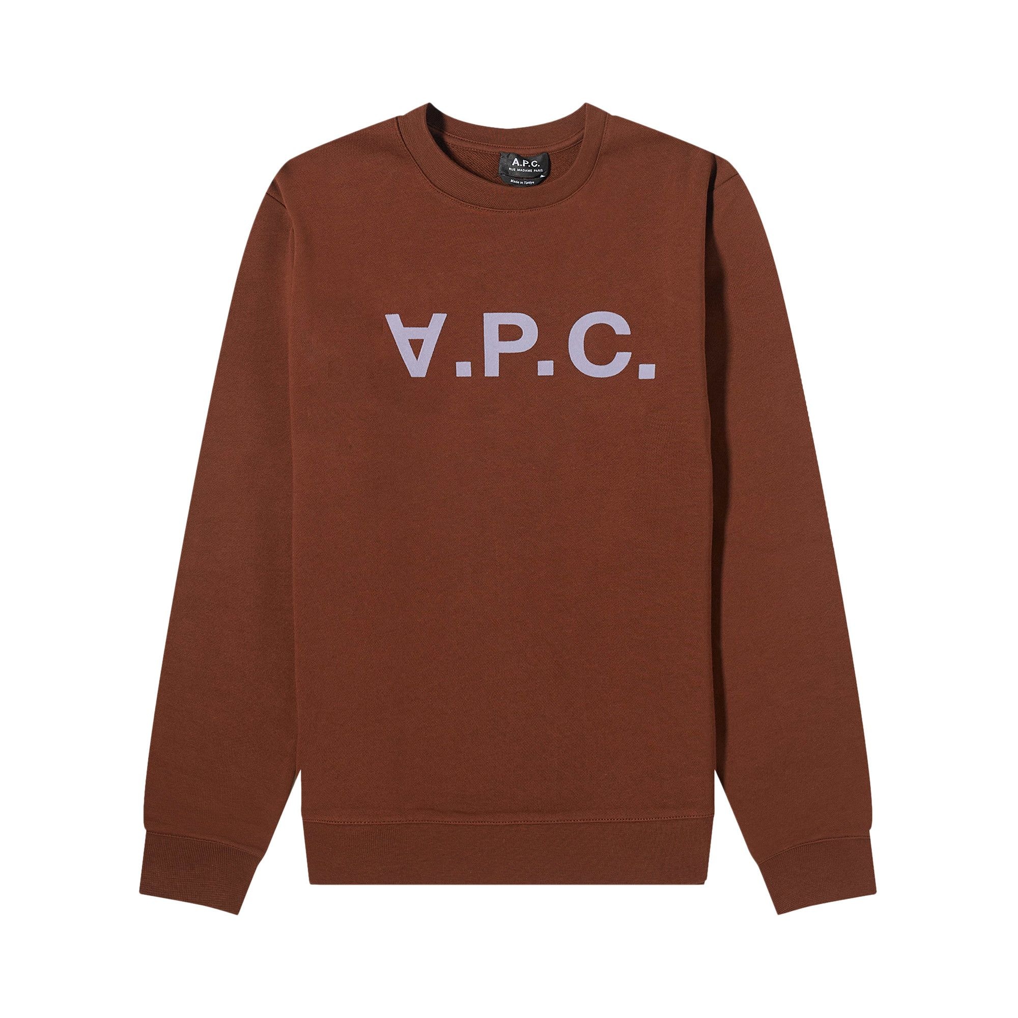 A.P.C. Logo Sweatshirt 'Chocolate' - 1