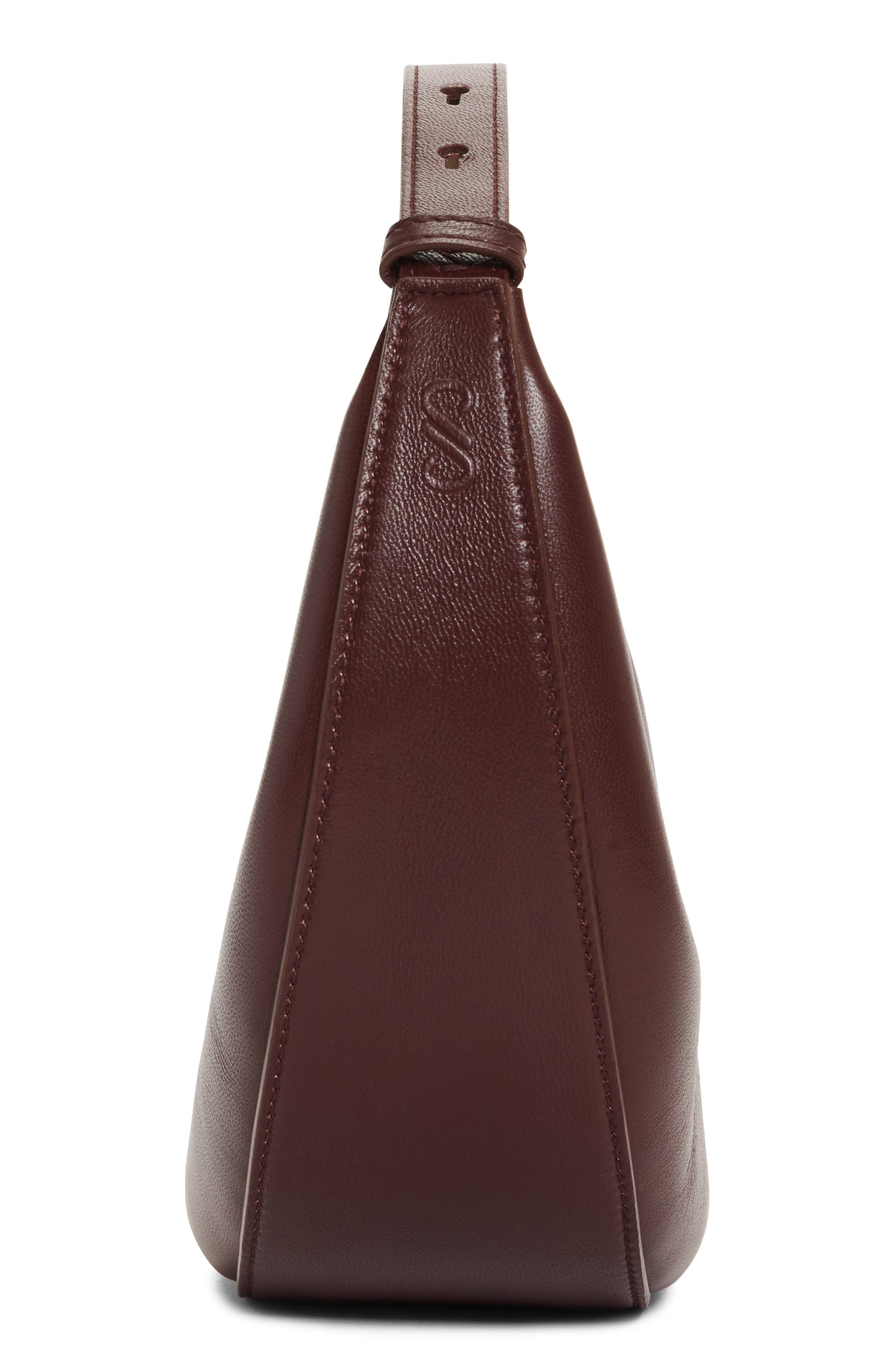 Proenza Schouler Mini Slide Leather Top Handle Bag in Dark Red at Nordstrom - 6