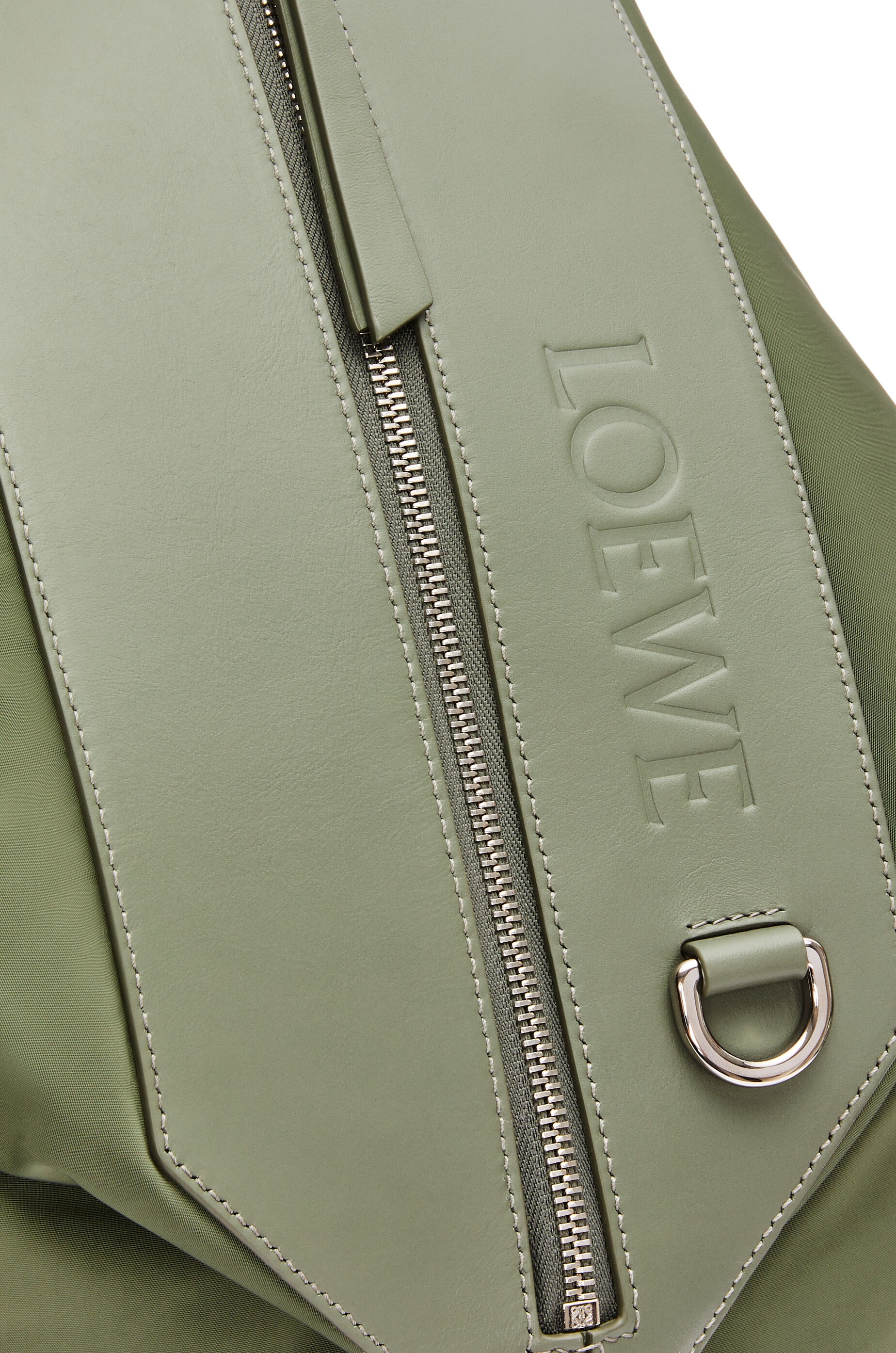Small Convertible backpack in nylon and calfskin - 6