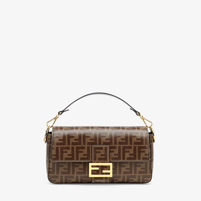 FENDI Brown fabric bag outlook