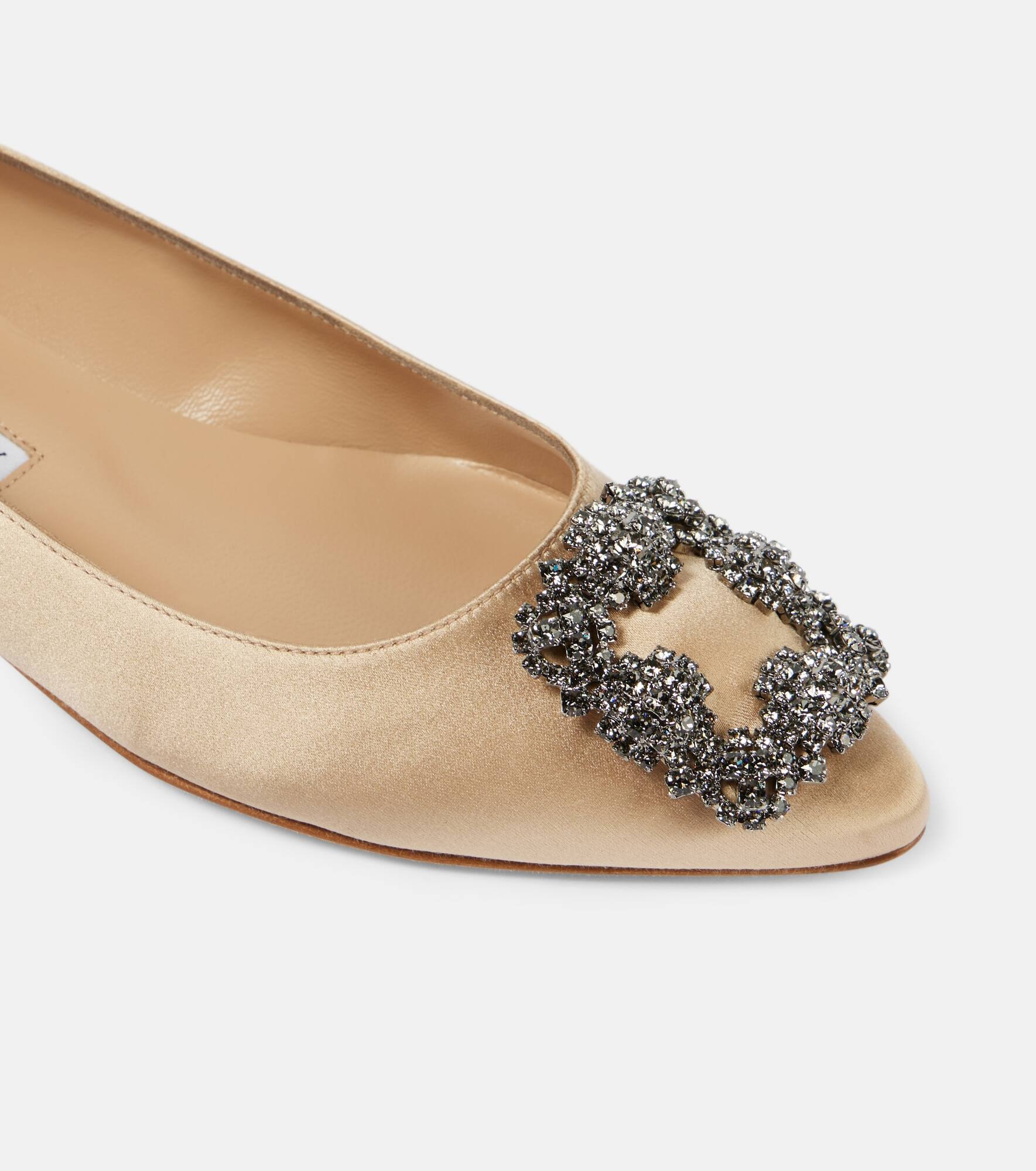 Hangisiflat 70 embellished satin ballet flats - 6