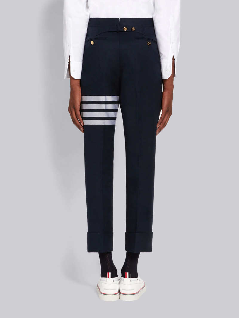 Navy Cotton Suiting Engineered 4-Bar Classic Trouser 3