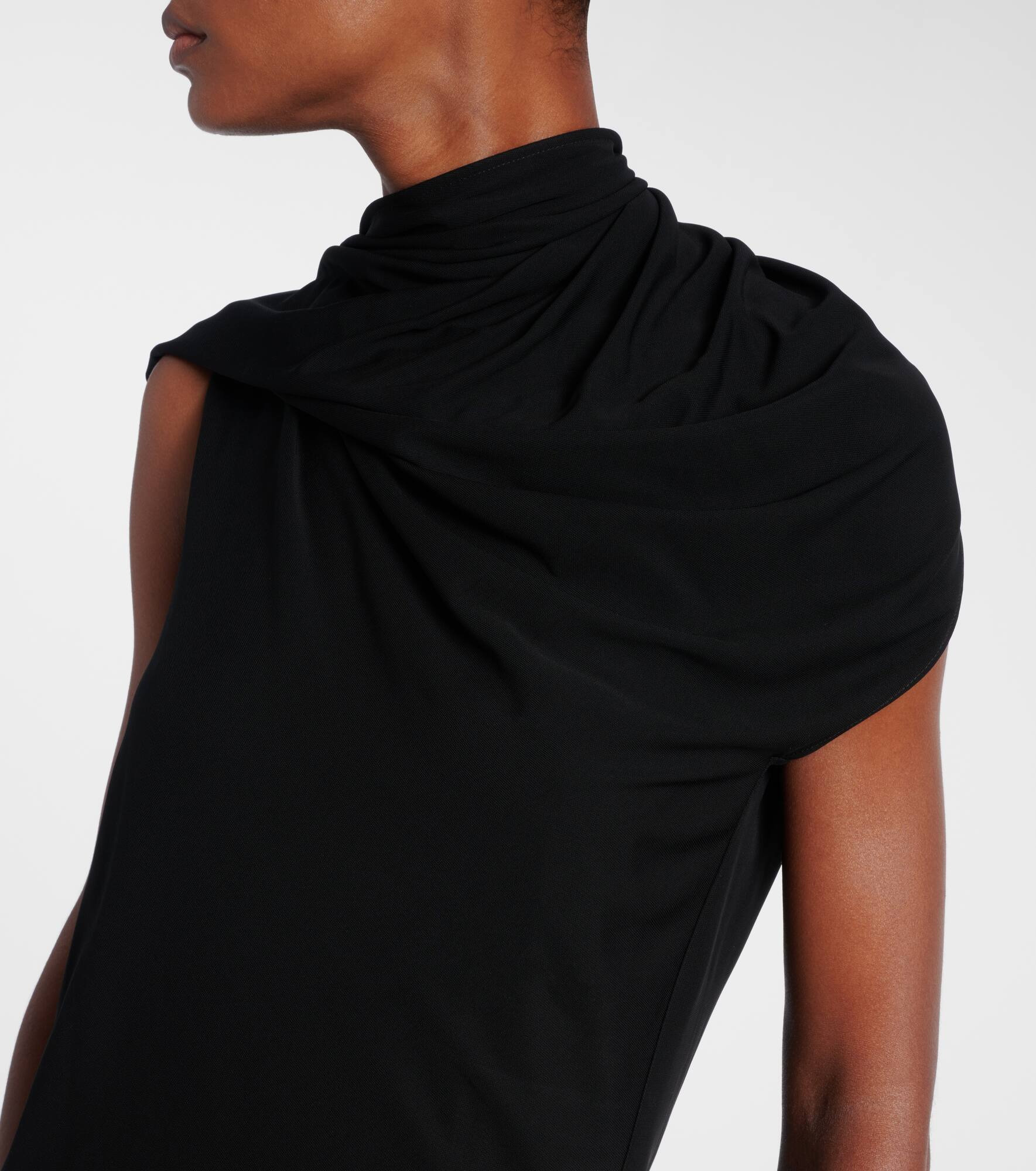 Isadra draped jersey top - 4