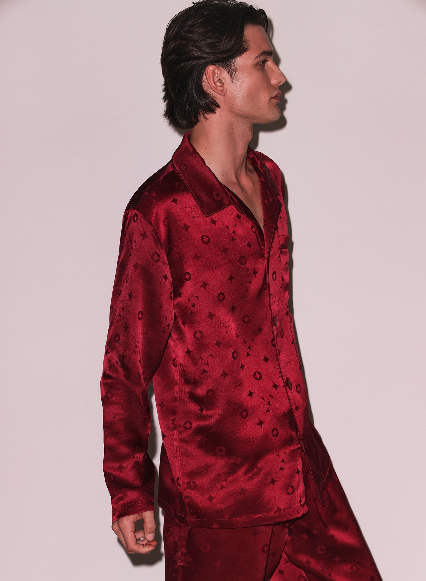 Silk Jacquard PJ Top - 6