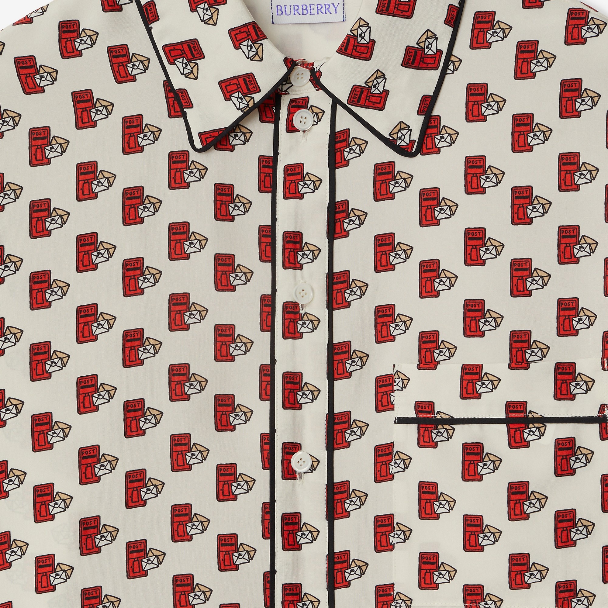 Postbox Silk Shirt - 6