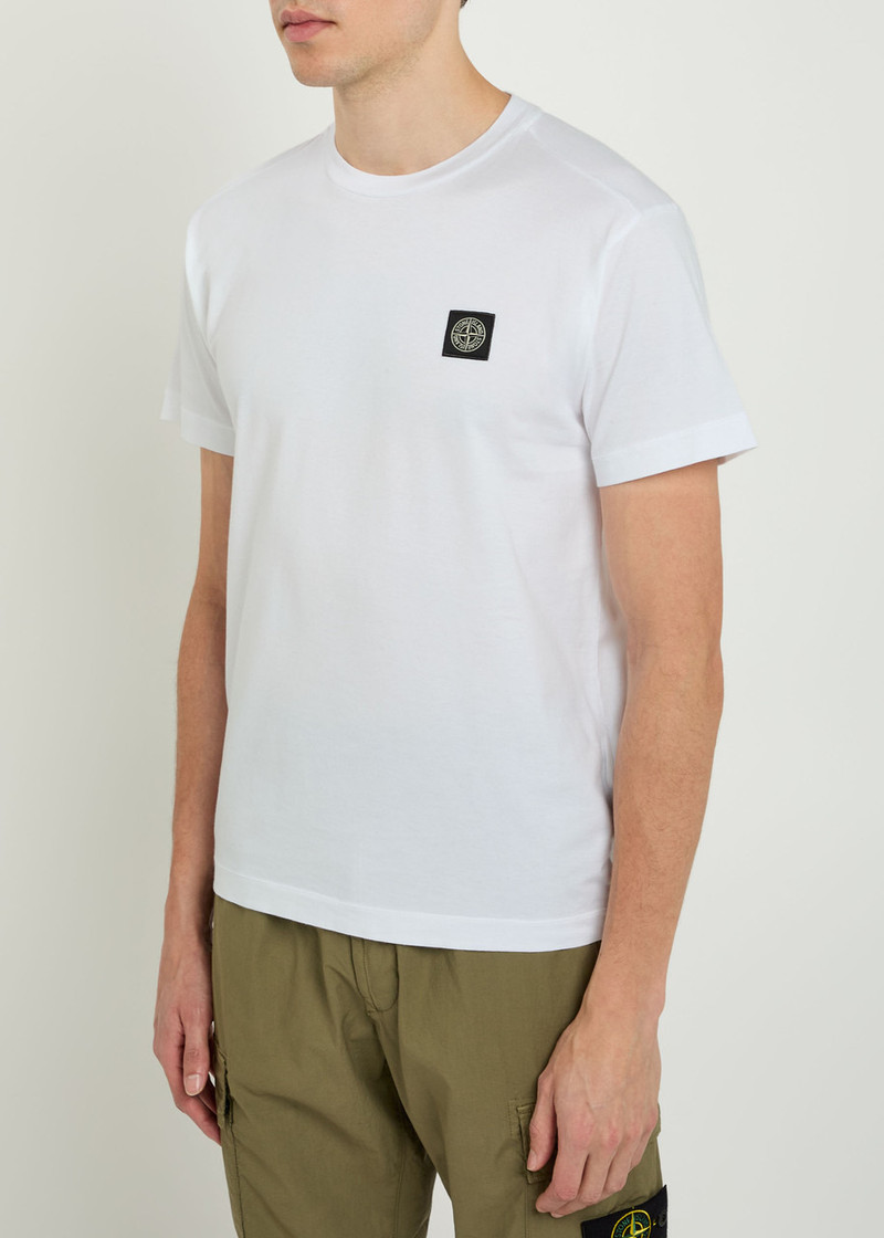 Stone Island Stone Island Logo-appliquéd Cotton T-shirt outlook