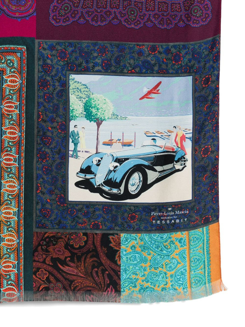 Pierre-Louis Mascia patchwork paisley scarf outlook