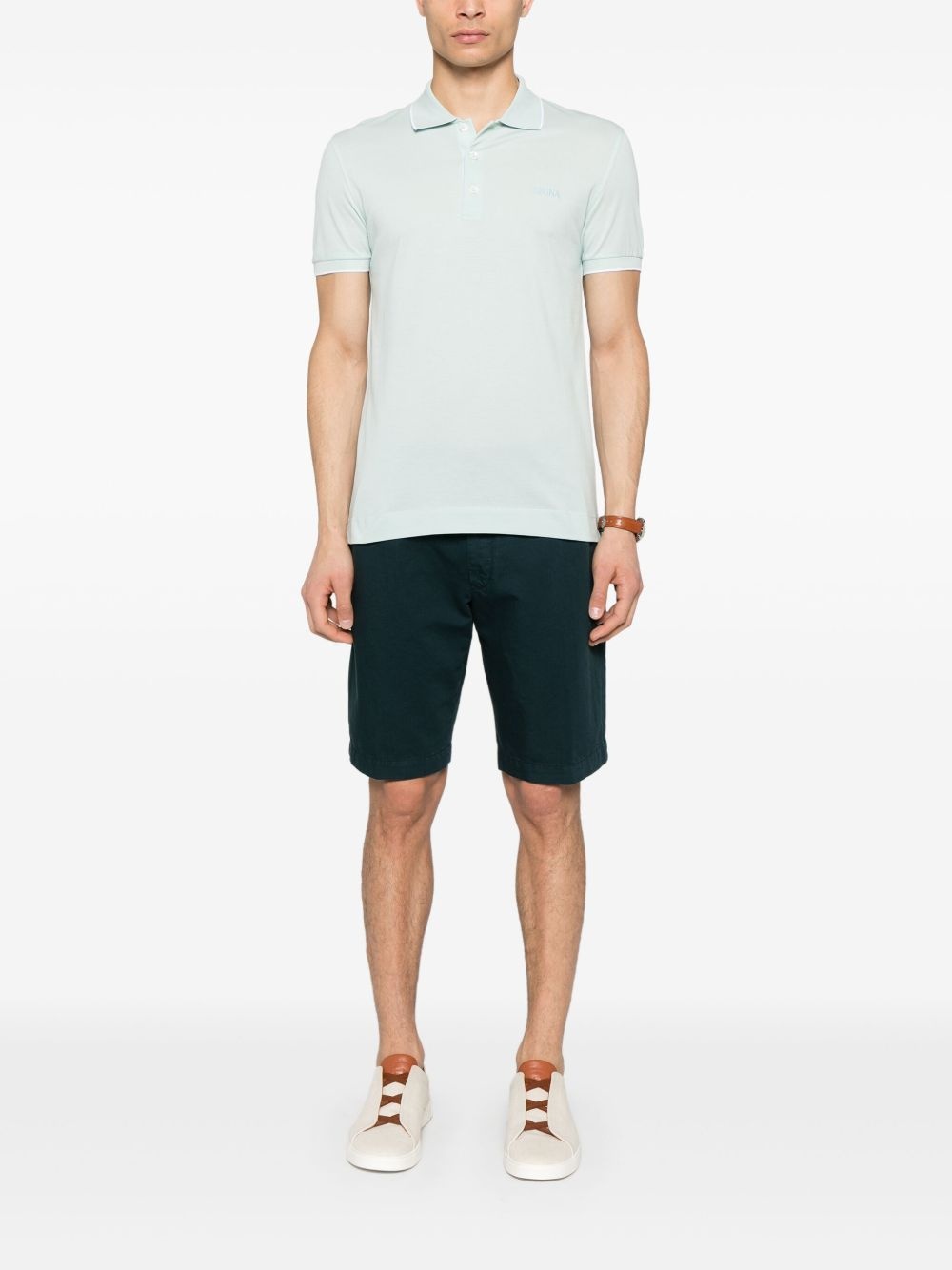 logo-embroidered polo shirt - 2