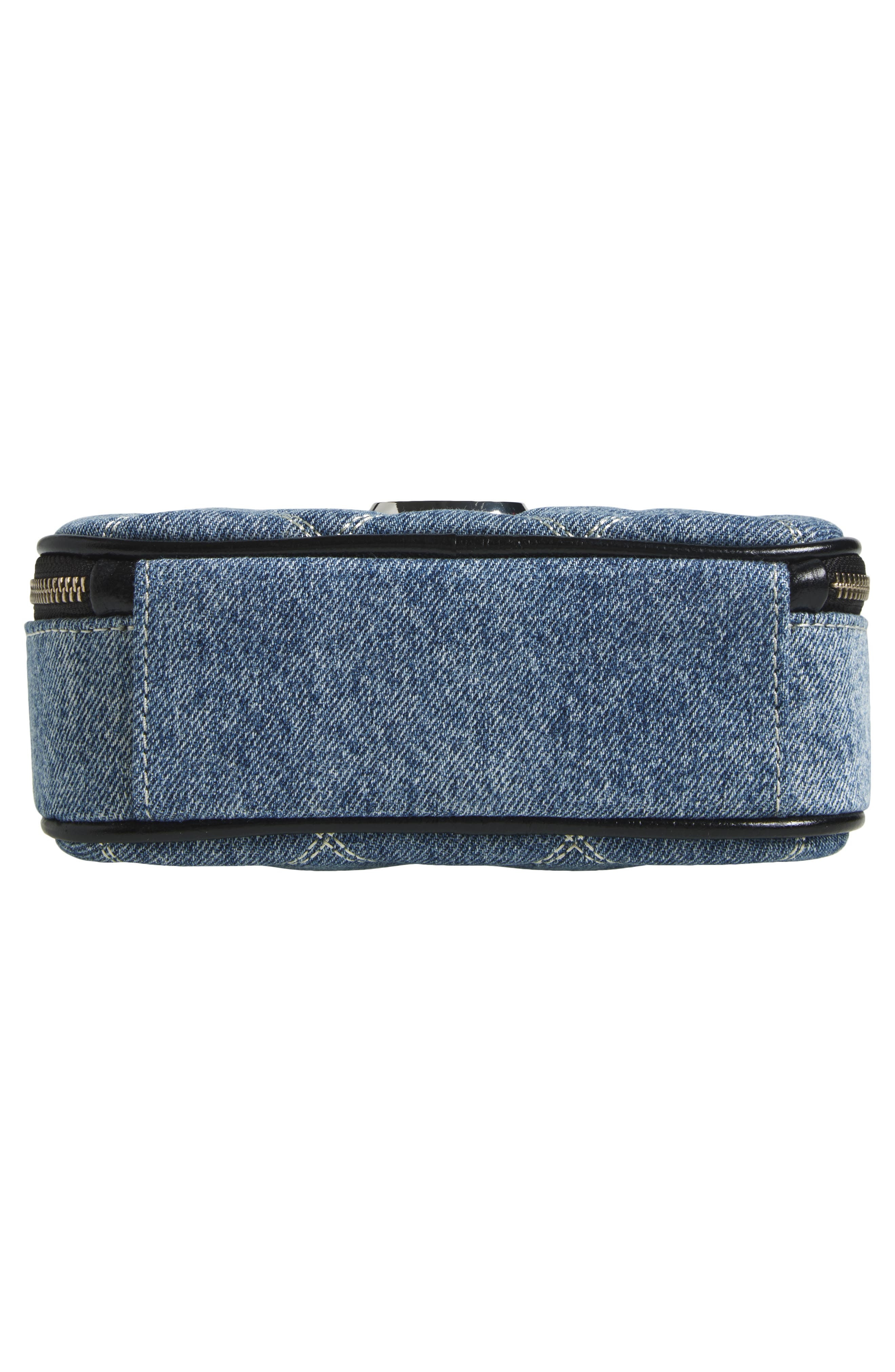 Marc Jacobs The Quilted Denim Softshot Bag in Light Wash Indigo at Nordstrom - 6