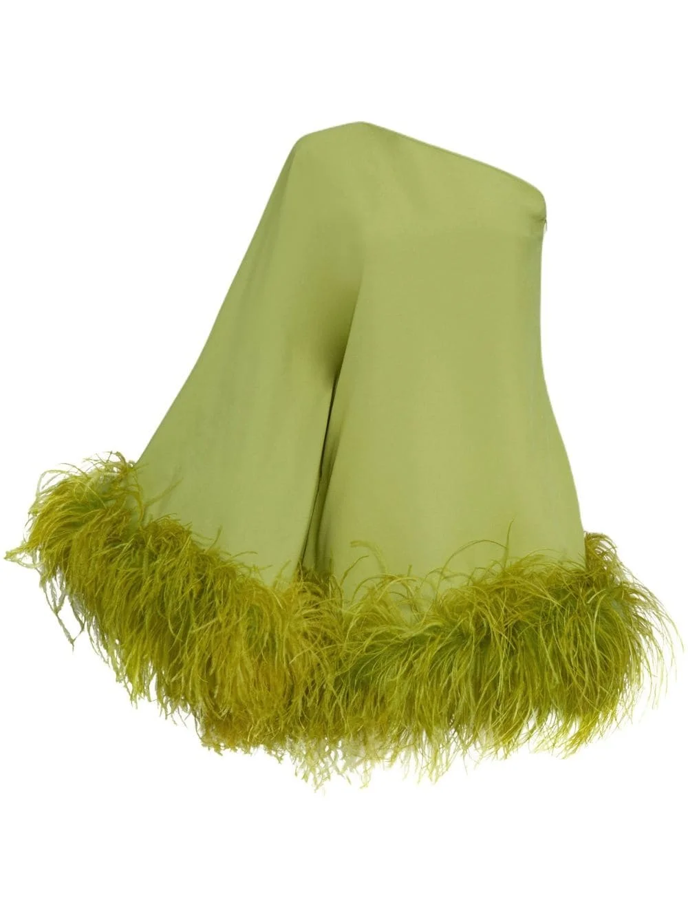 Piccolo Ubud feather-trim minidress - 1