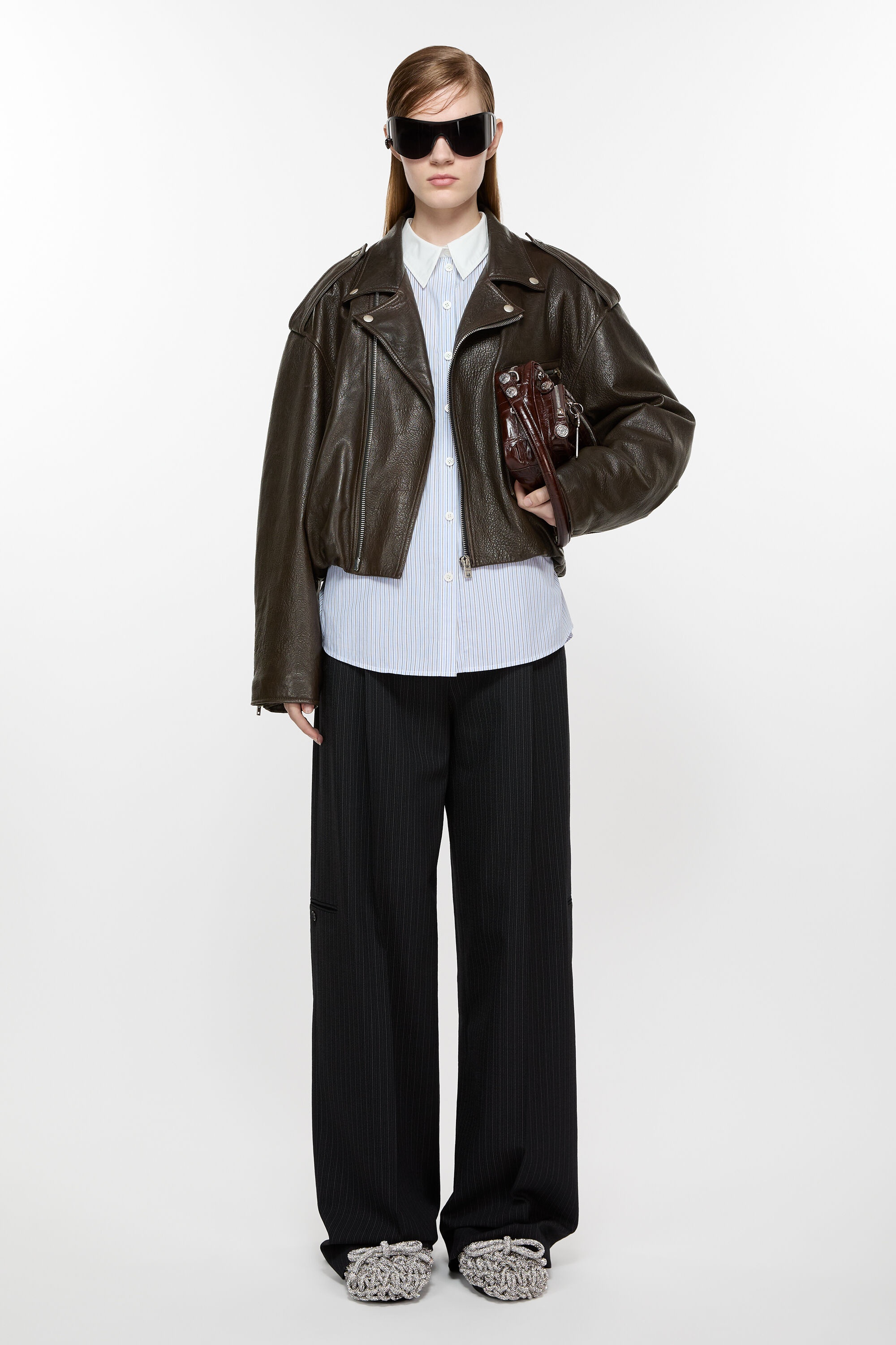 Leather jacket - Dark brown - 2
