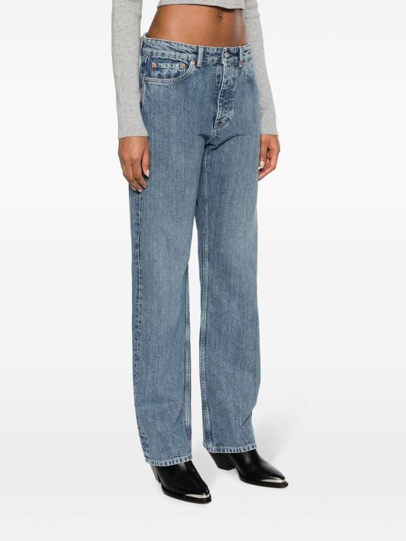 Linear mid-rise straight-leg jeans 3