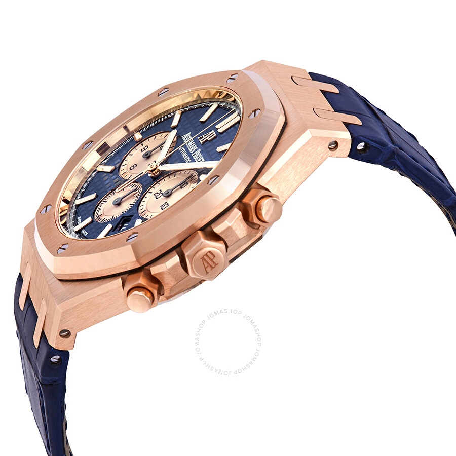 Audemars Piguet Blue Dial Men's 18K Rose Gold Leather Watch 26331OR.OO.D315CR.01 - 2