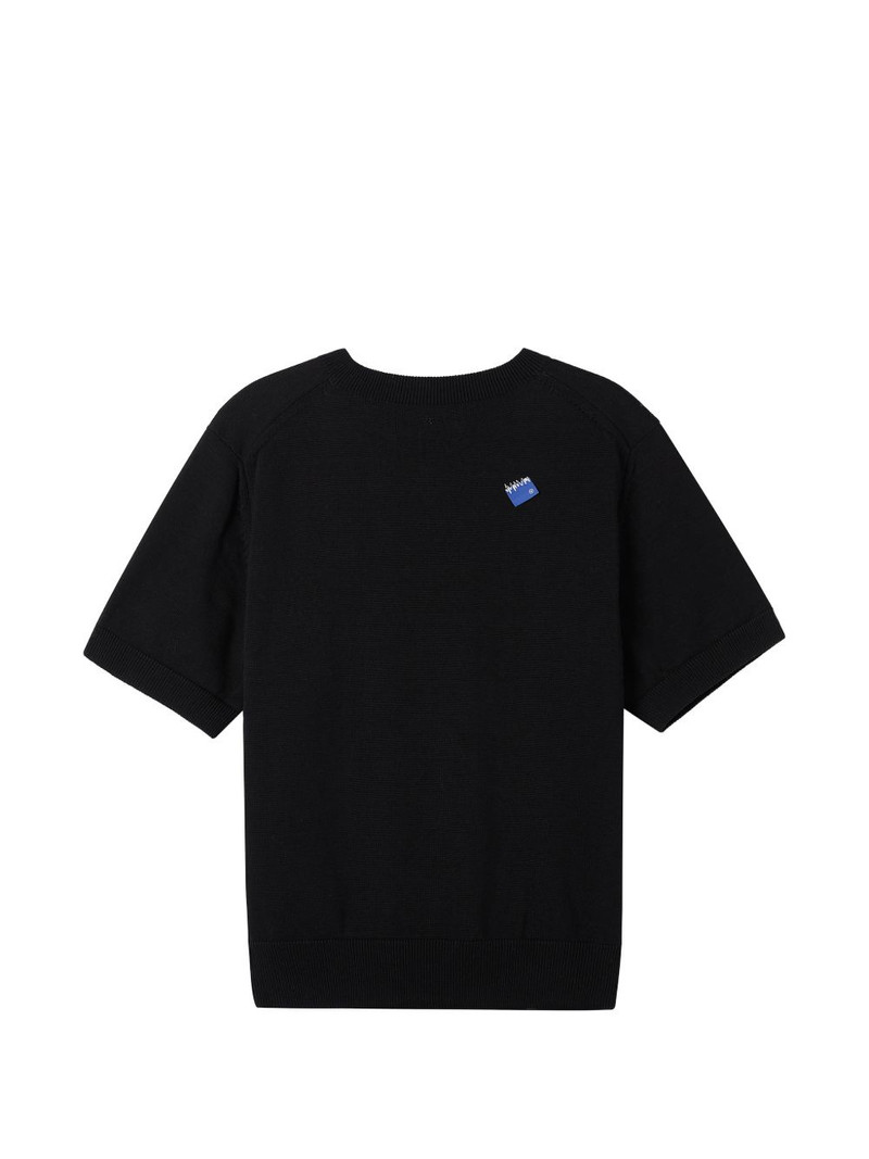V-neck logo-patch T-shirt 6