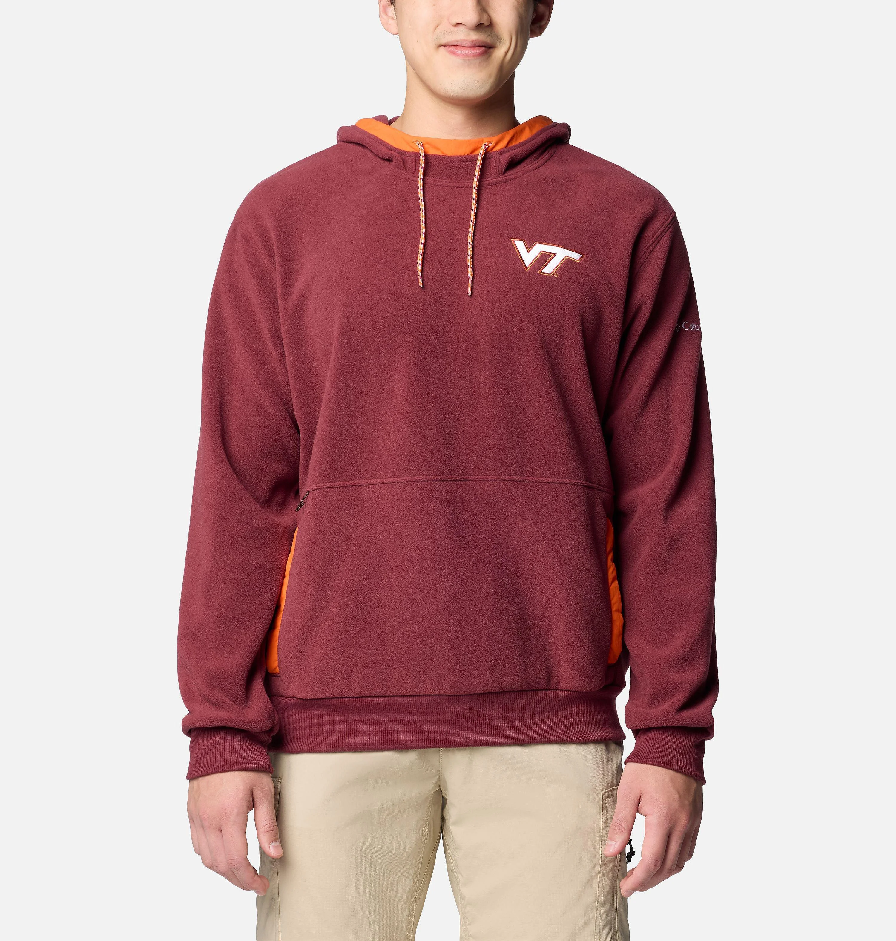 Men's Collegiate Flanker Fleece Hoodie - Virginia Tech - 1