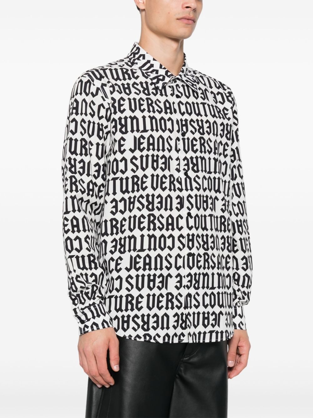 logo-print shirt - 3