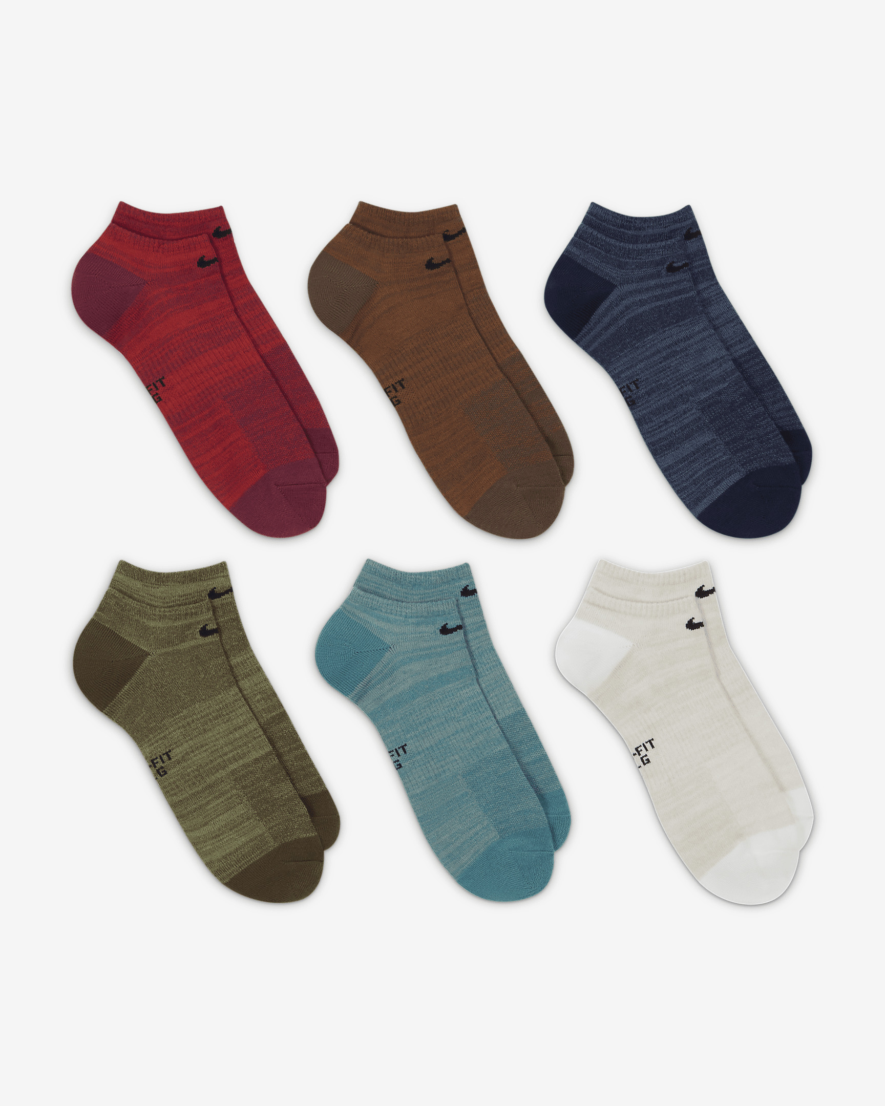 Nike Everyday Lightweight No-Show Training Socks (6 Pairs) - 3