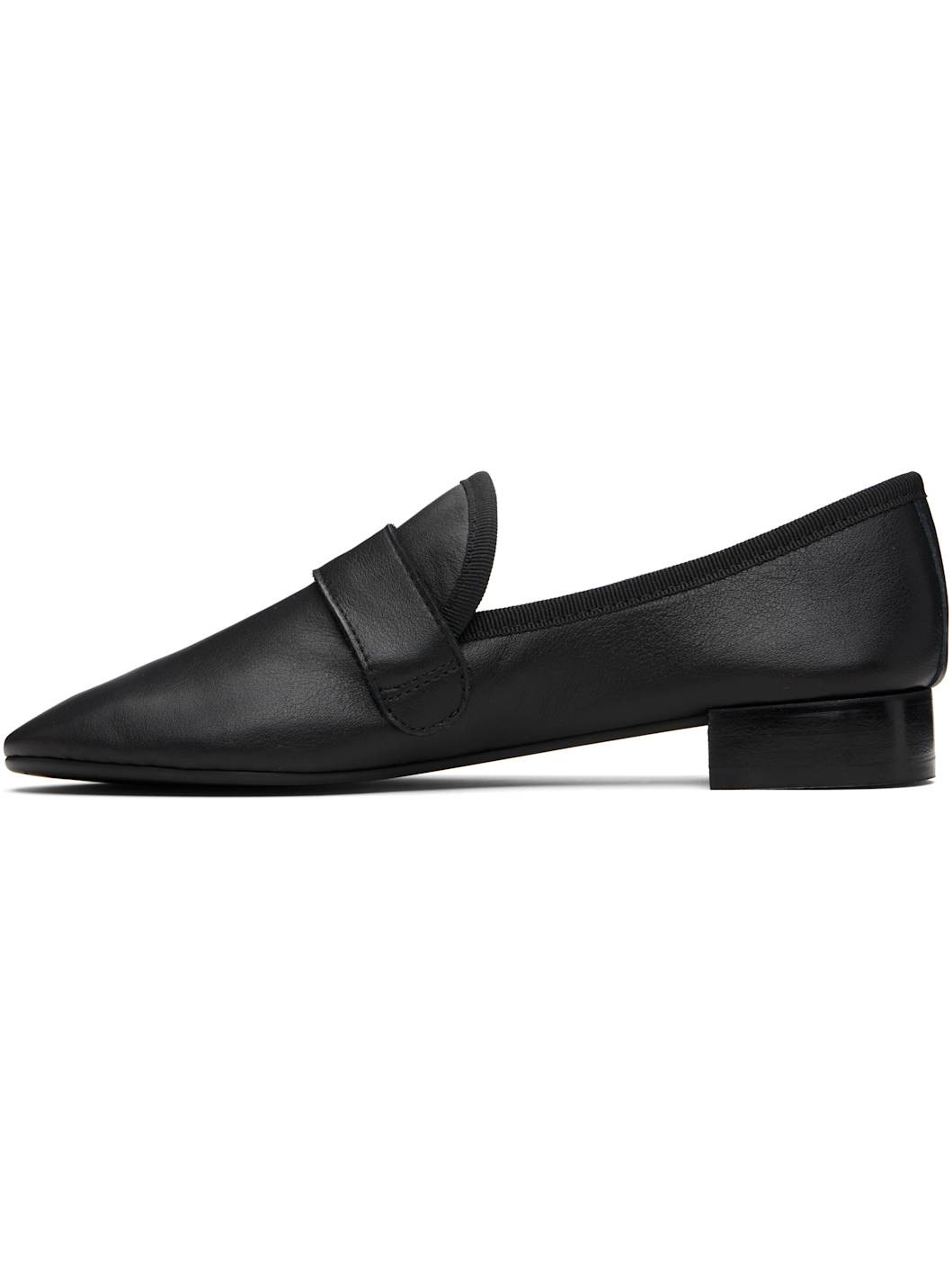 Black Michael Rubber-Sole Loafers - 3