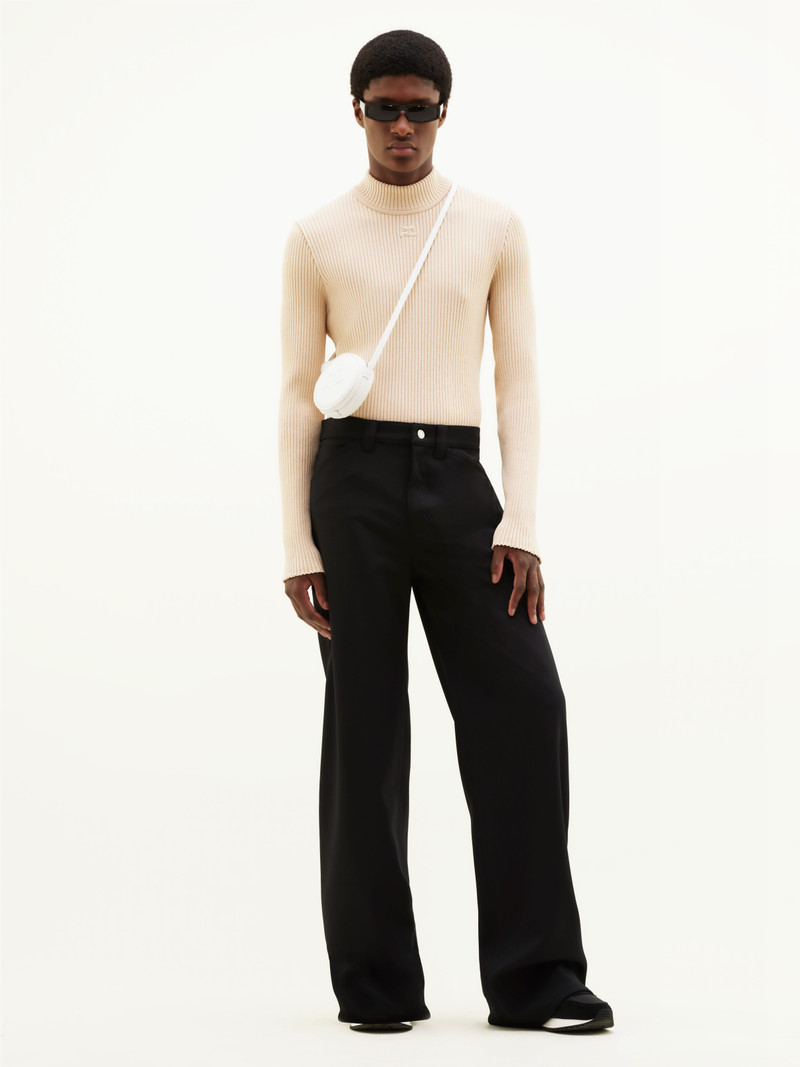 courrèges HIGH COLLAR JUMPER outlook