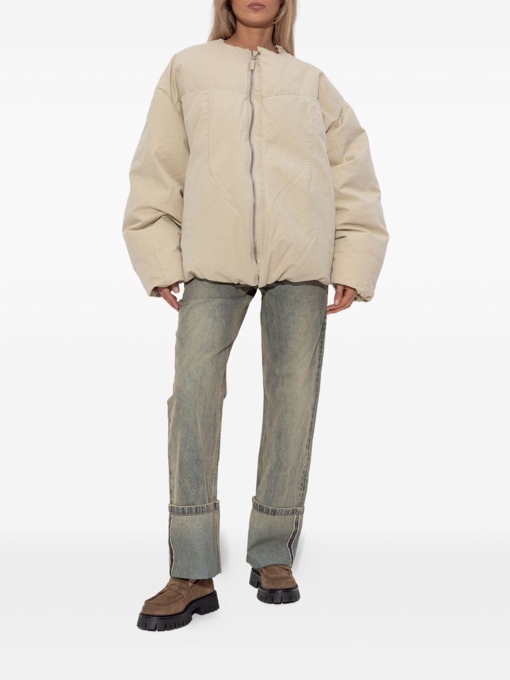 puffer zip-front jacket - 3