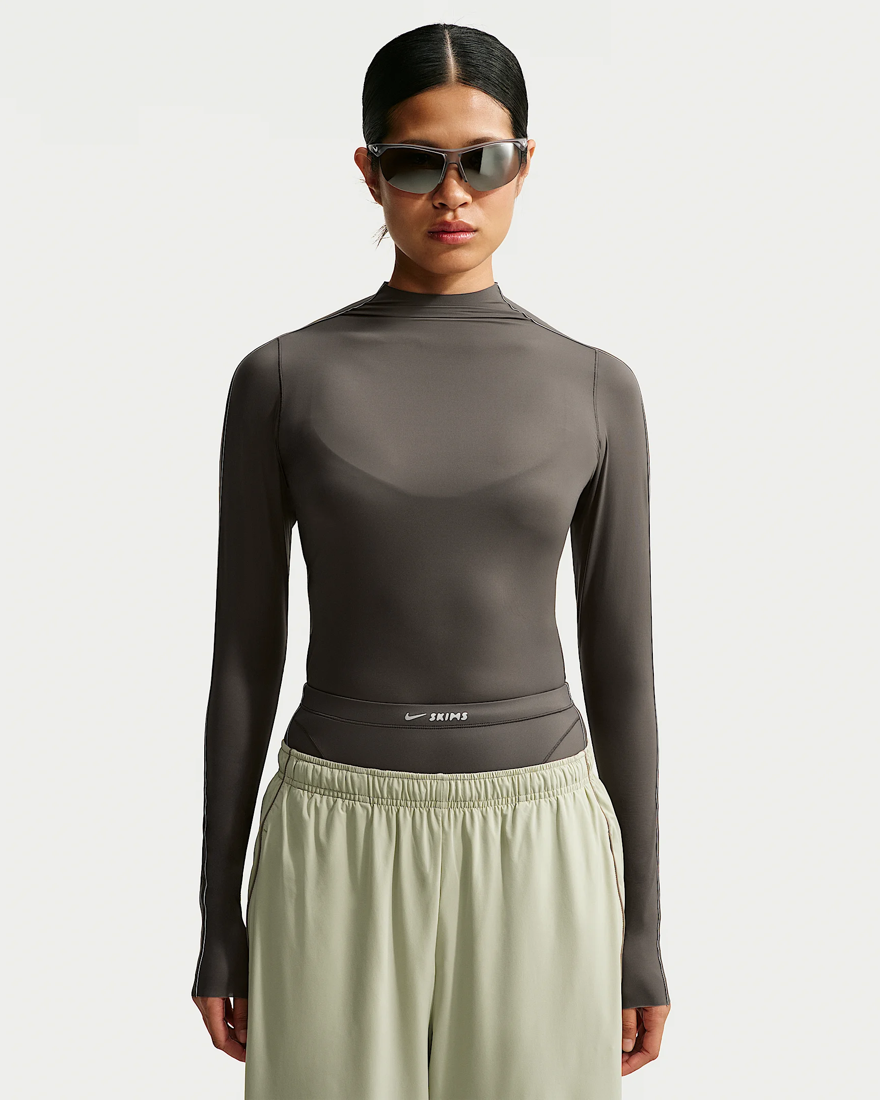 NikeSKIMS Weightless Women's Mock-Neck Long-Sleeve Top - 1