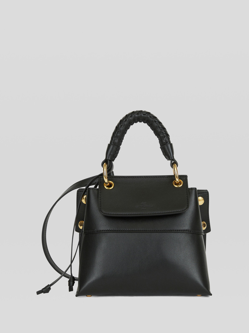 MINI BLACK LEATHER HANDBAG 1