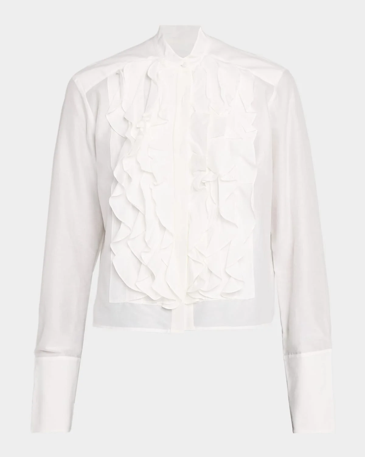 Patti Ruffle Button-Front Shirt - 1