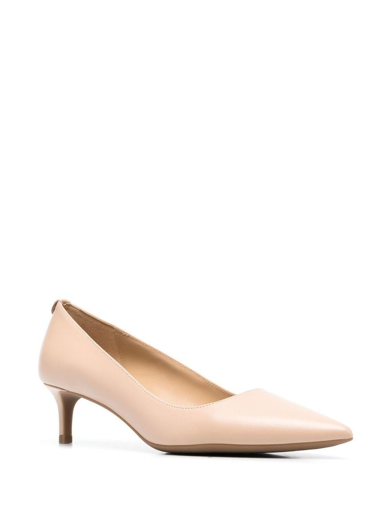 MICHAEL KORS logo-plaque 50mm leather pumps outlook