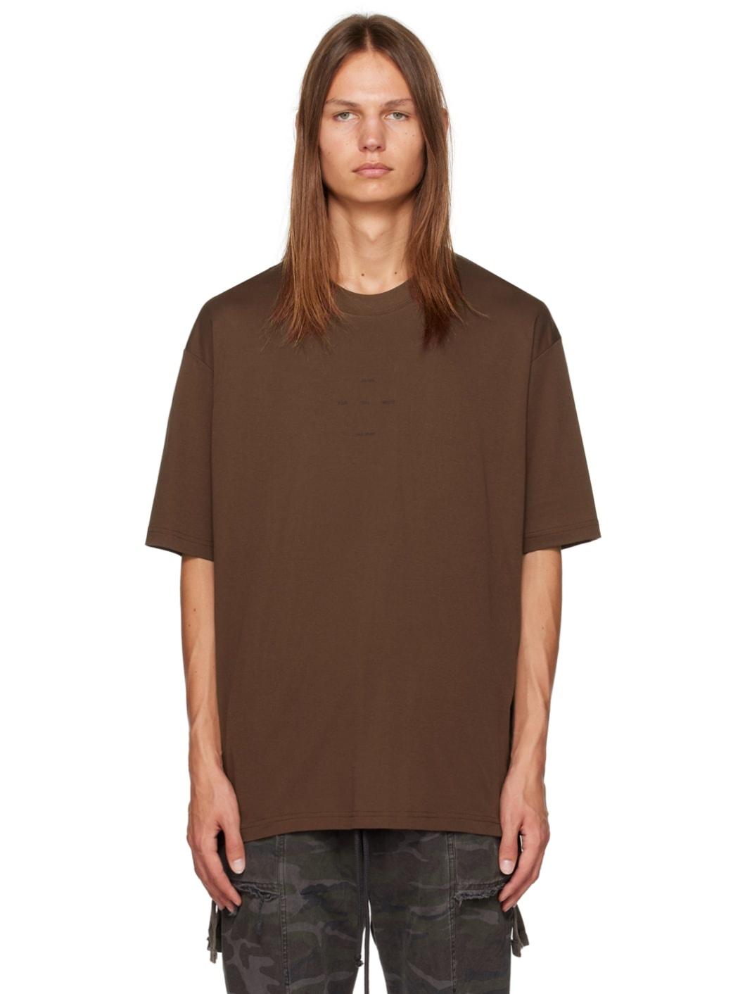 Brown Oversized T-Shirt - 1
