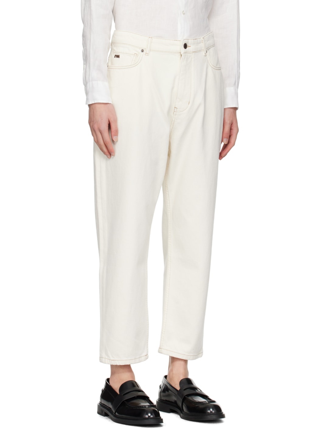 Off-White Embossed Jeans - 2