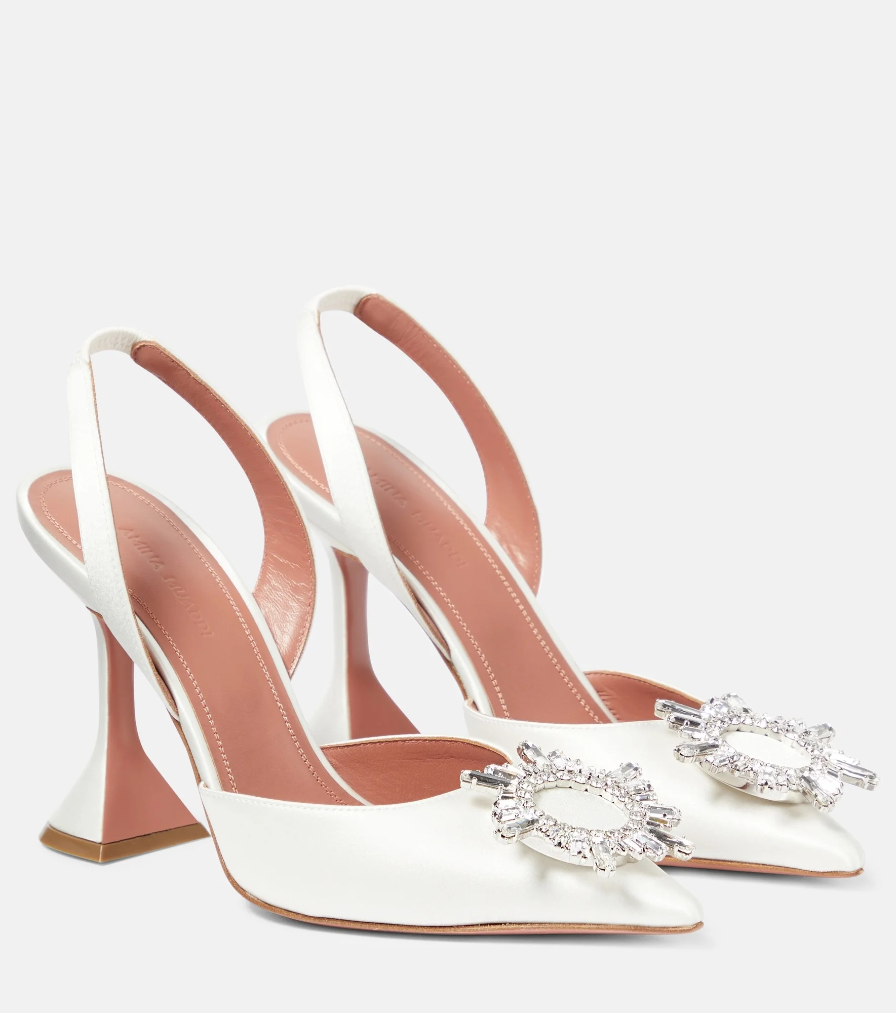 Begum satin slingback pumps - 1
