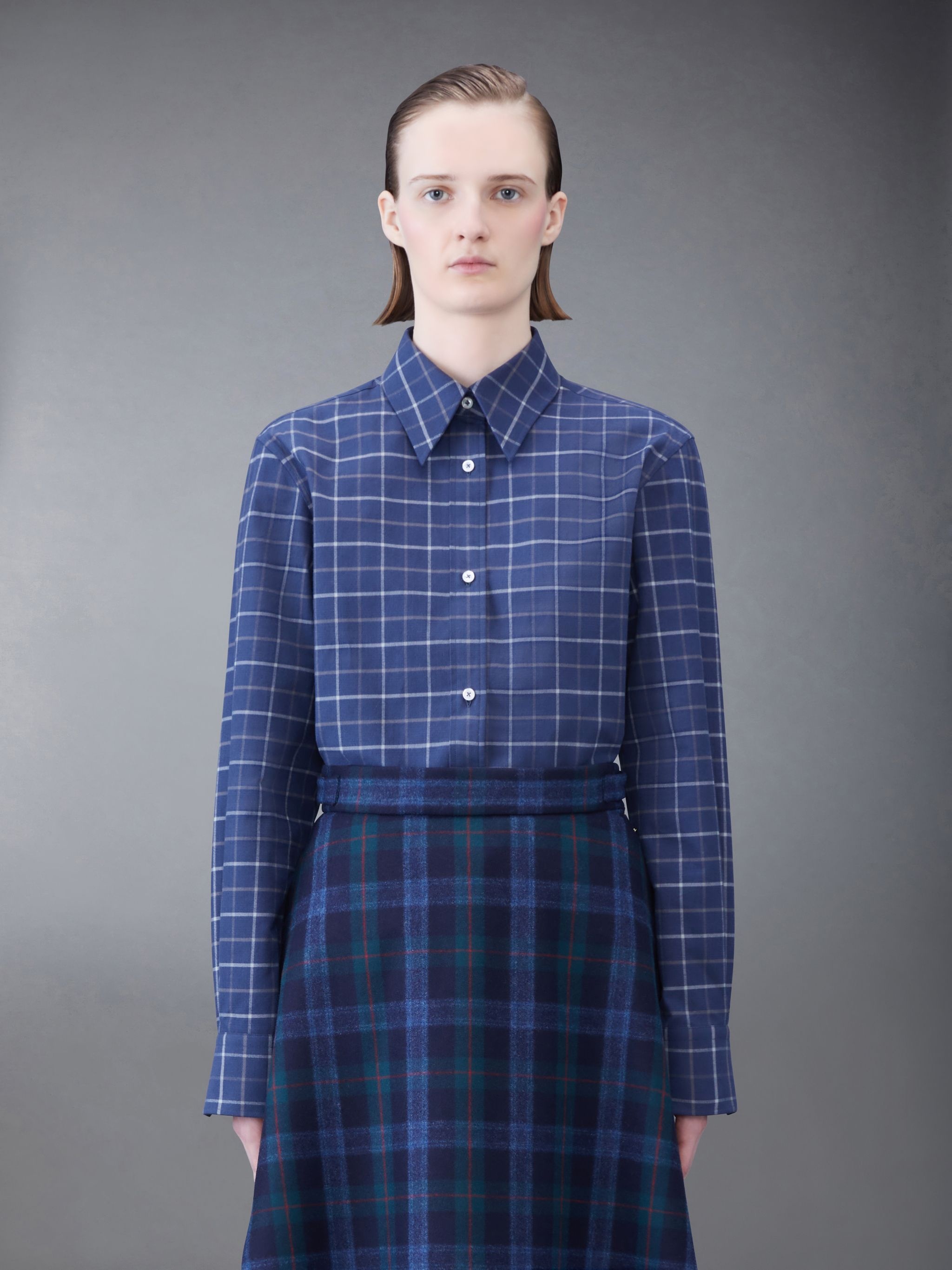 Tattersal Check Flannel Easy Fit Shirt - 1