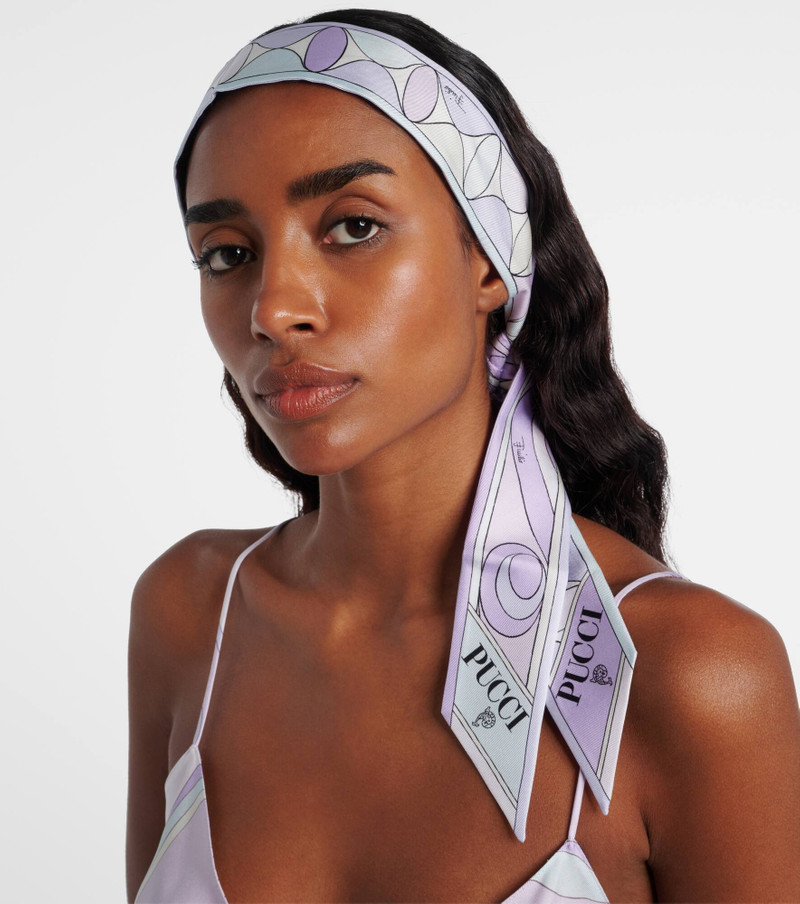 PUCCI Manuba and Moiré silk twill scarf outlook