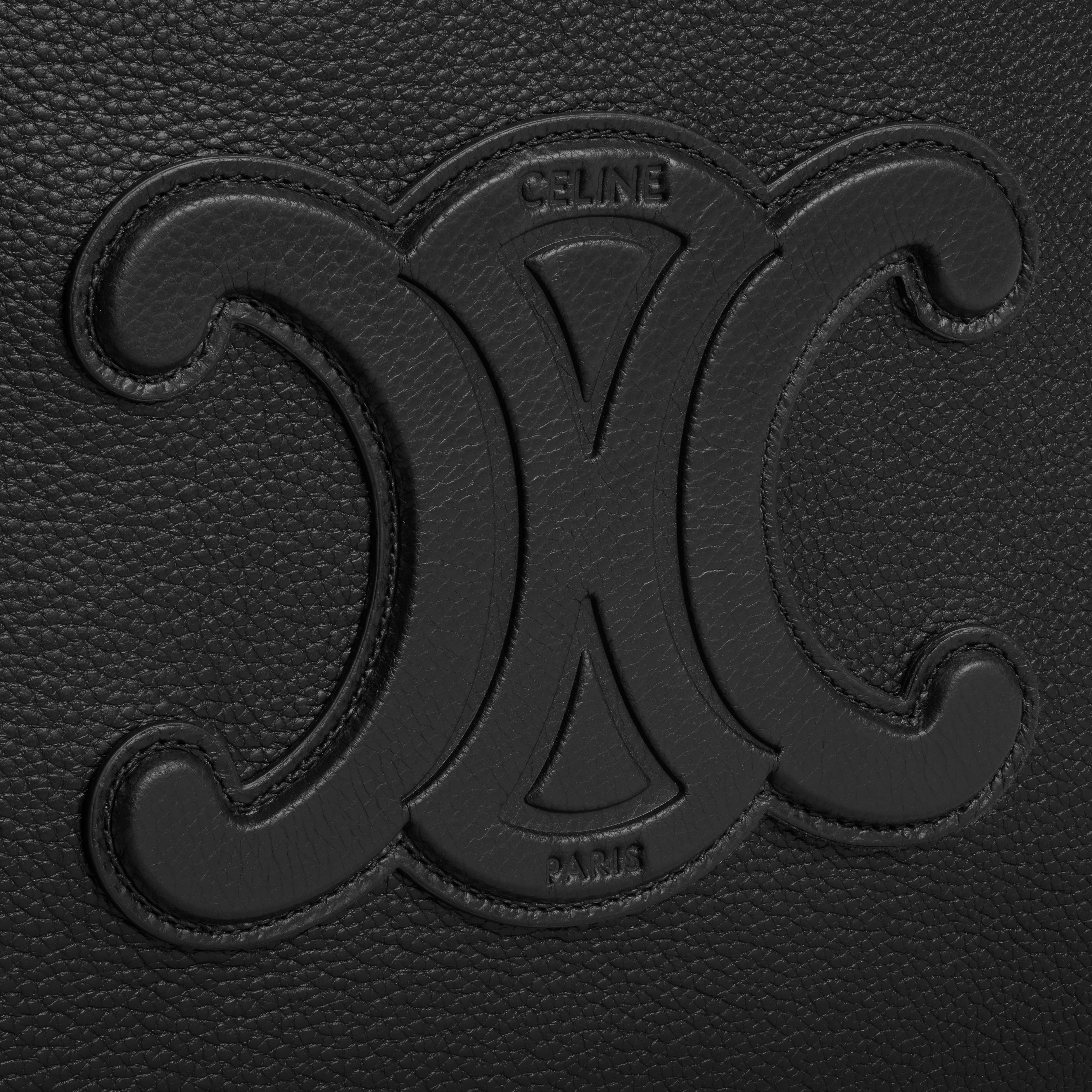 cabas drawstring cuir triomphe in Grained calfskin - 5