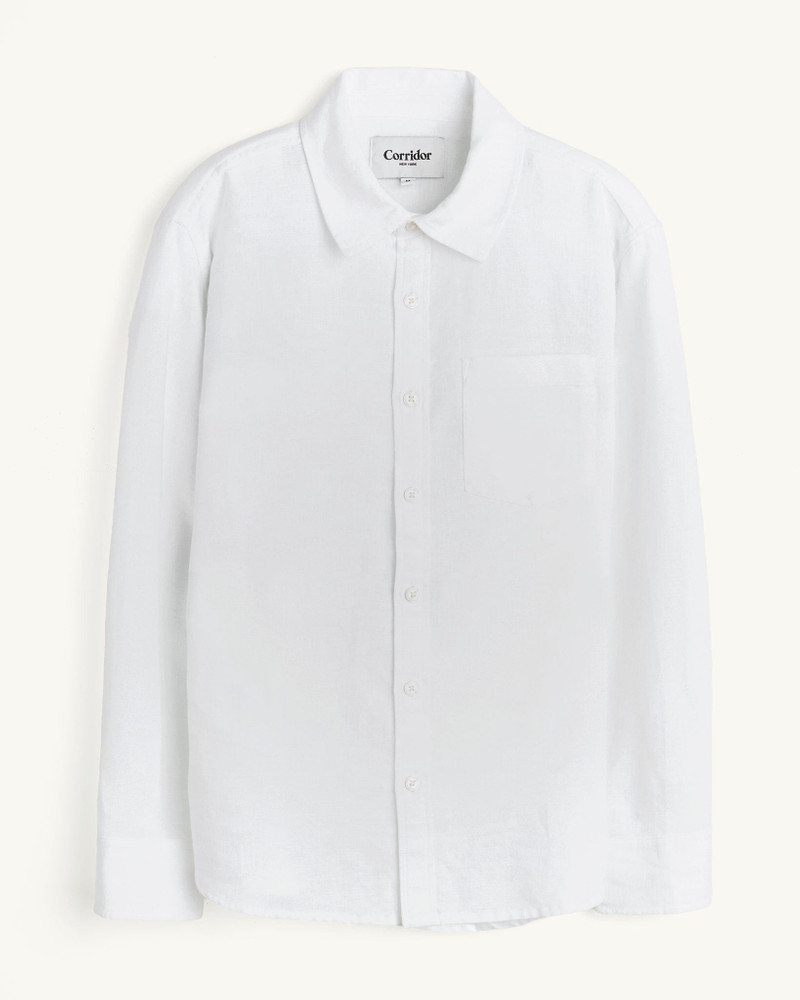 Corridor LINEN COTTON LS - WHITE outlook