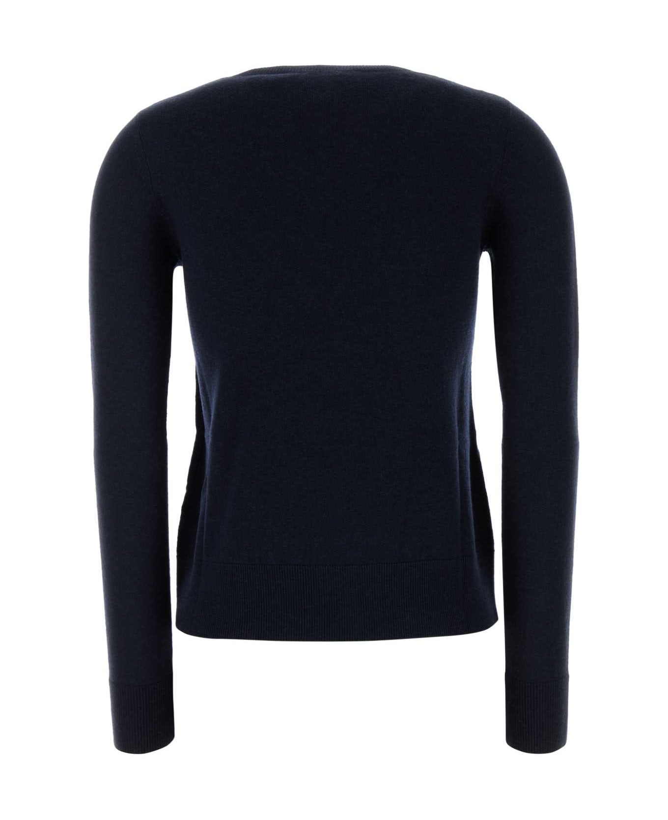Midnight Blue Wool Idoneo Sweater - 2