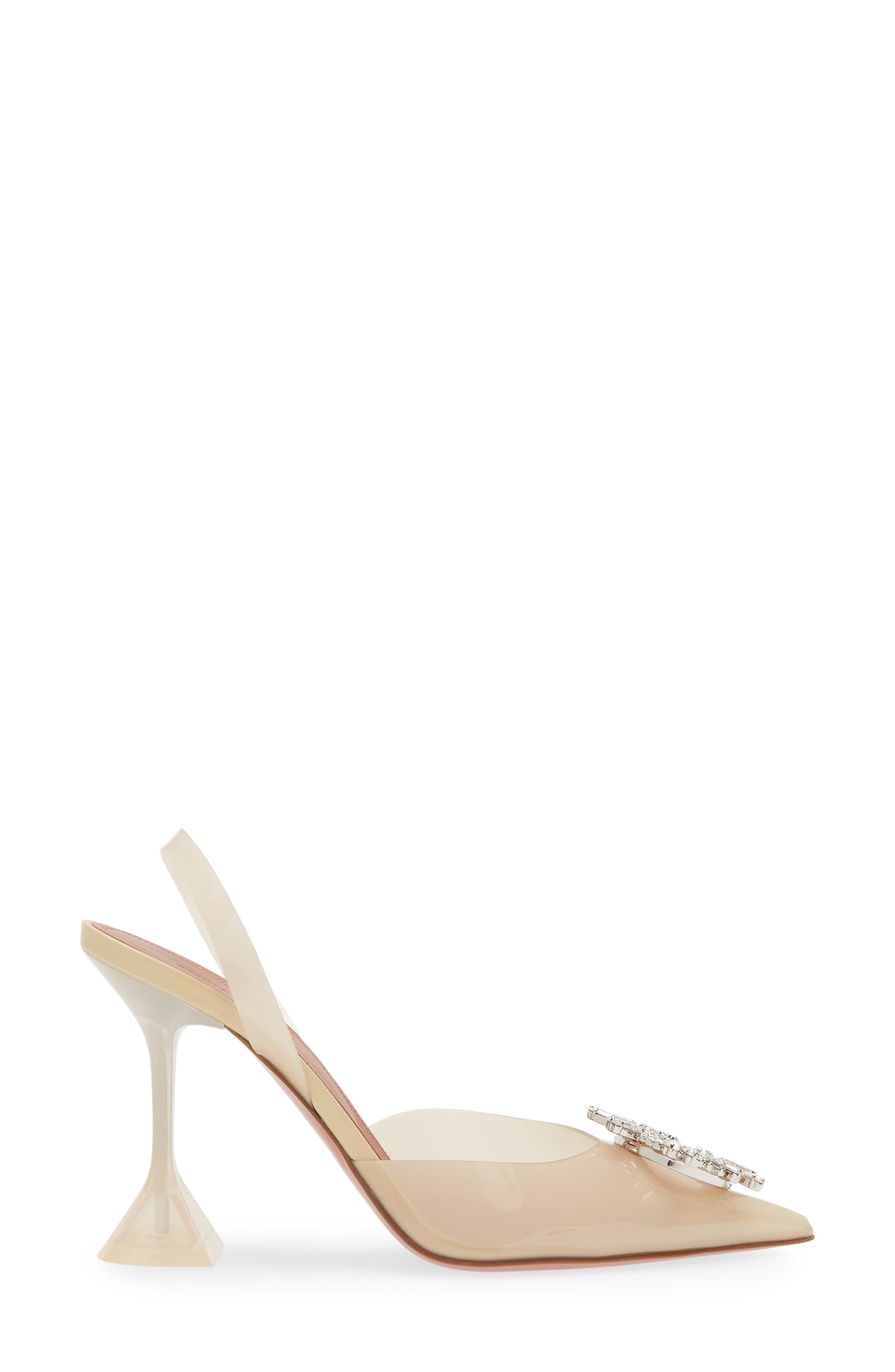 Begum Transparent Pointed Toe Slingback Pump - 3