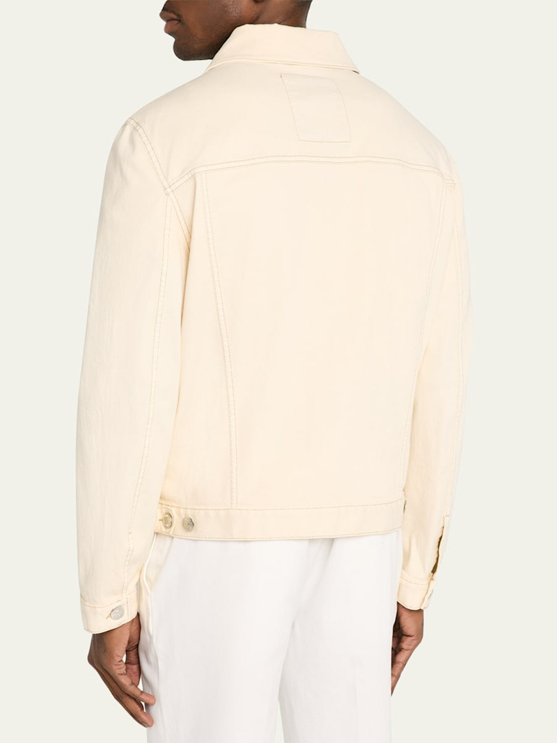 Brunello Cucinelli Men's Dyed Denim Trucker Jacket outlook