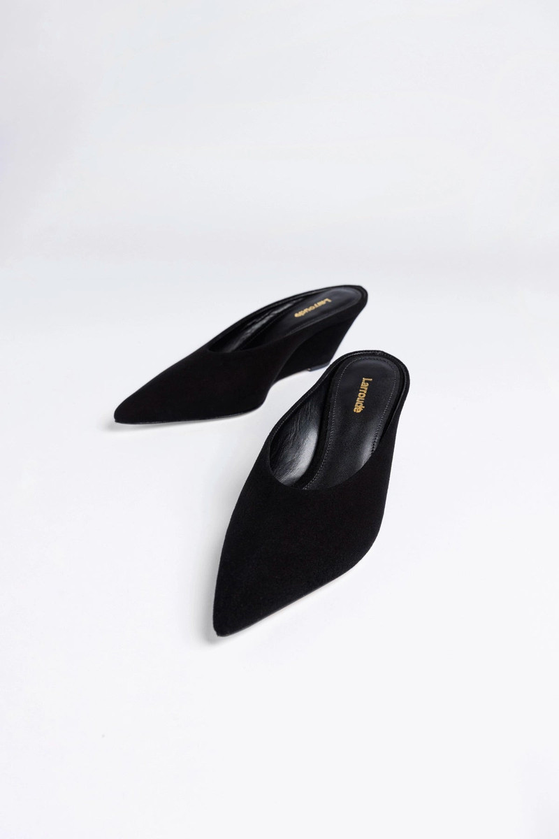 Loulou Mule Black Suede 5