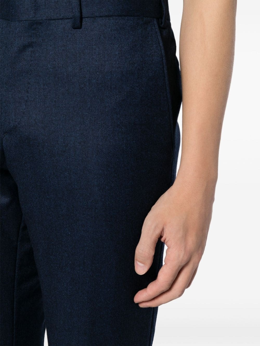 straight-leg wool trousers - 5