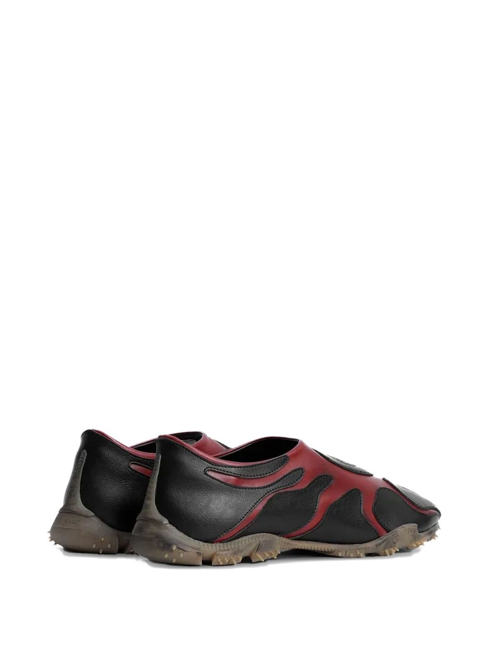 flame-detail slip-on sneakers - 3
