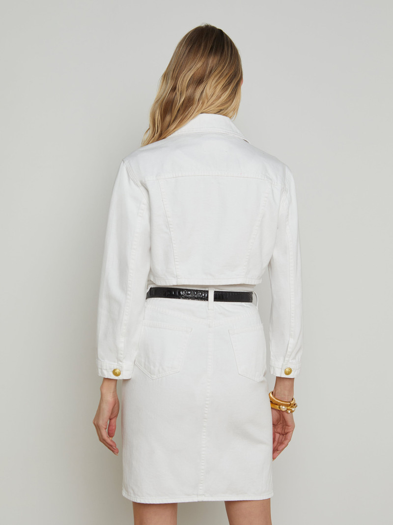 Genevie Cropped Denim Jacket 4