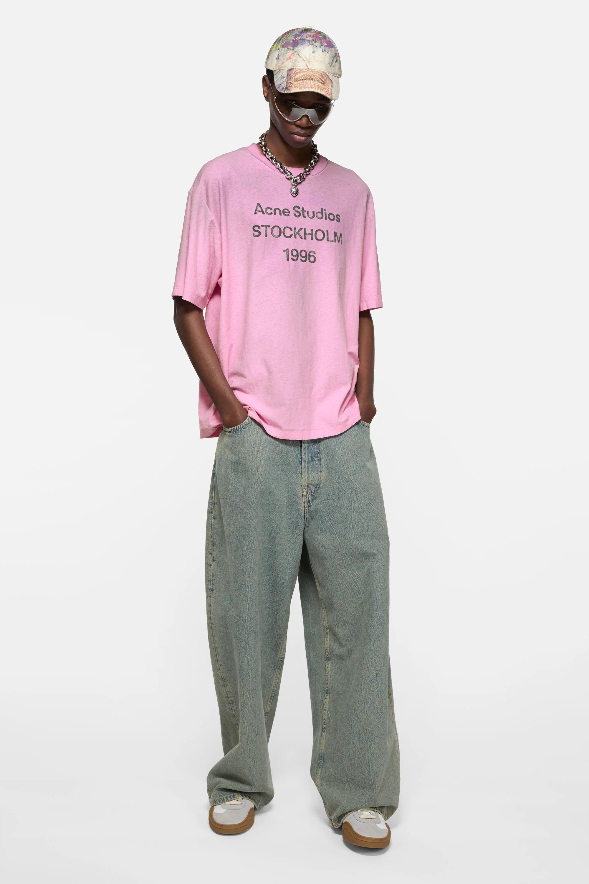 Logo t-shirt - Relaxed fit - Cotton candy pink - 2