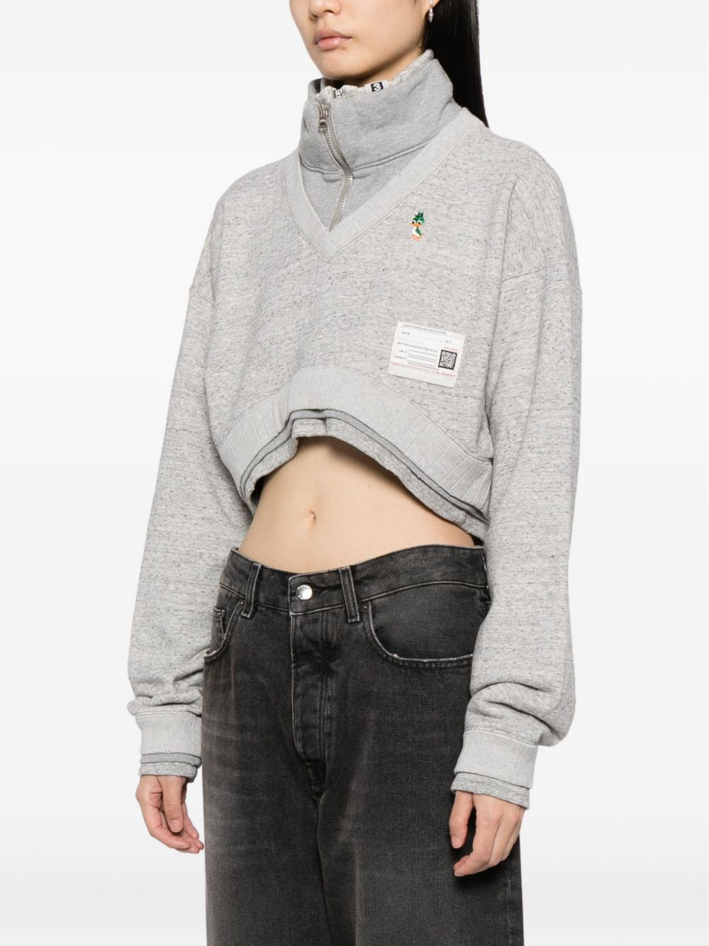 duck-embroidered sweatshirt - 3