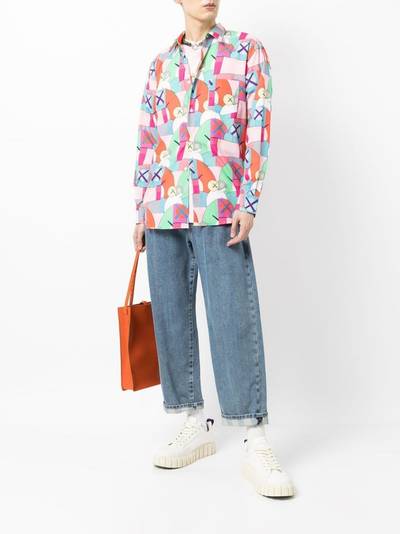 Comme des Garçons SHIRT graphic-print cotton shirt outlook