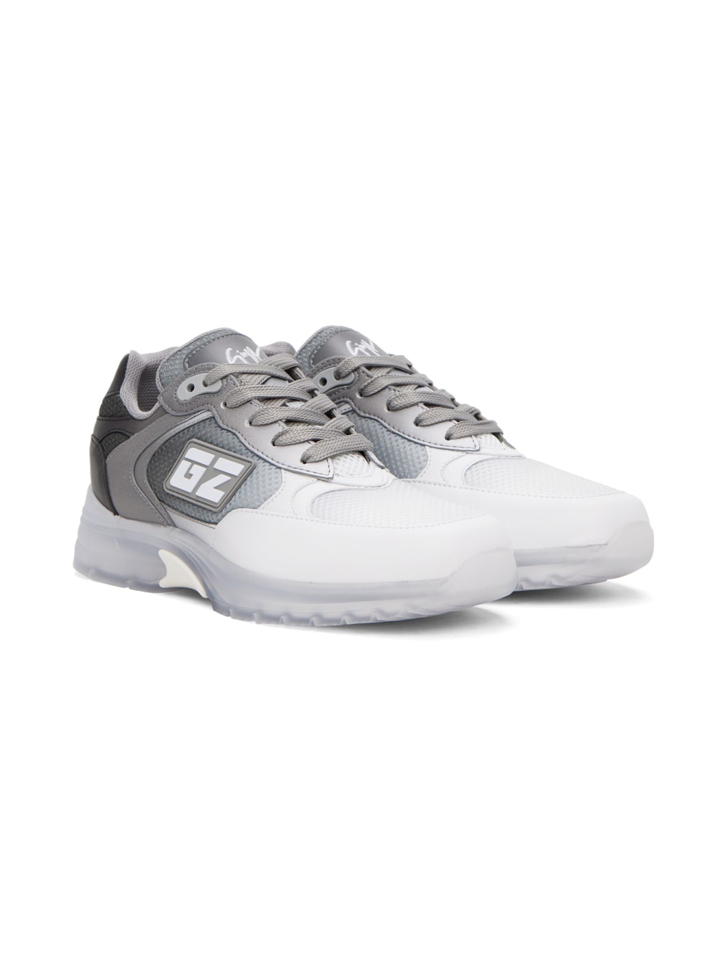 Black & White New Gz Sneakers - 4